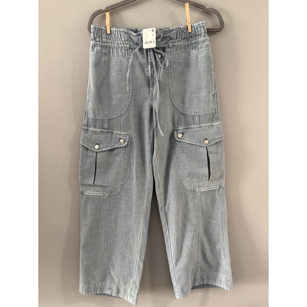 Free People Gray Cargo Pants